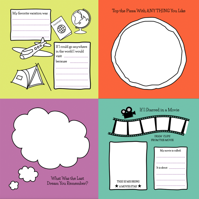 The Book About Me ( a writing, drawing, colouring keepsake journal for kids ) is FUN, bold and colorful, fill-it-in style, all about me book for kids age 4-8.