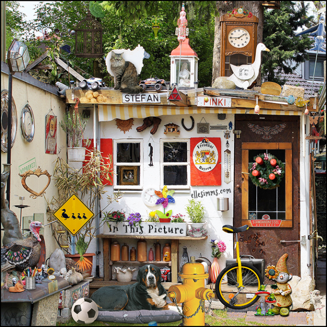 This free hidden objects game can be found in the book IN THIS PICTURE by Elle Simms.